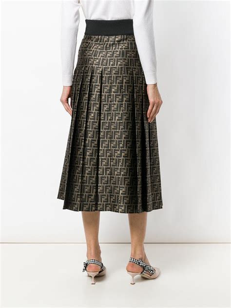 fendi skirt women's|fendi pleated skirt.